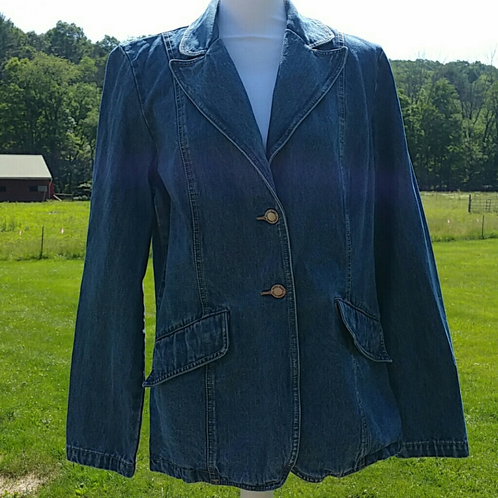 Jean blazer size L